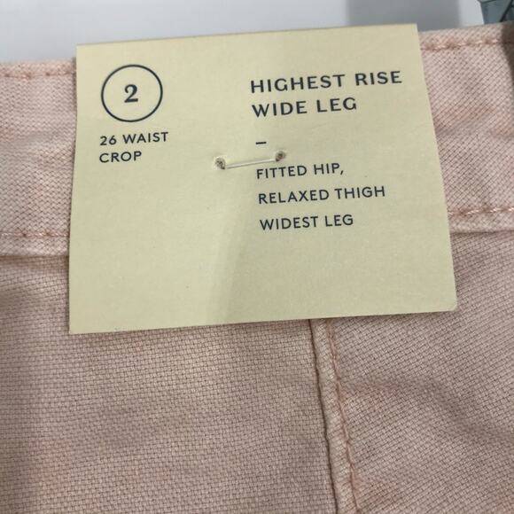 Universal Thread Highest Rise Wide Leg Crop Pants Size 2 NWT - Picture 4 of 8